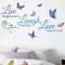 Live Love Laugh Set 3 Wall Motivational Decals - Green Blue Purple